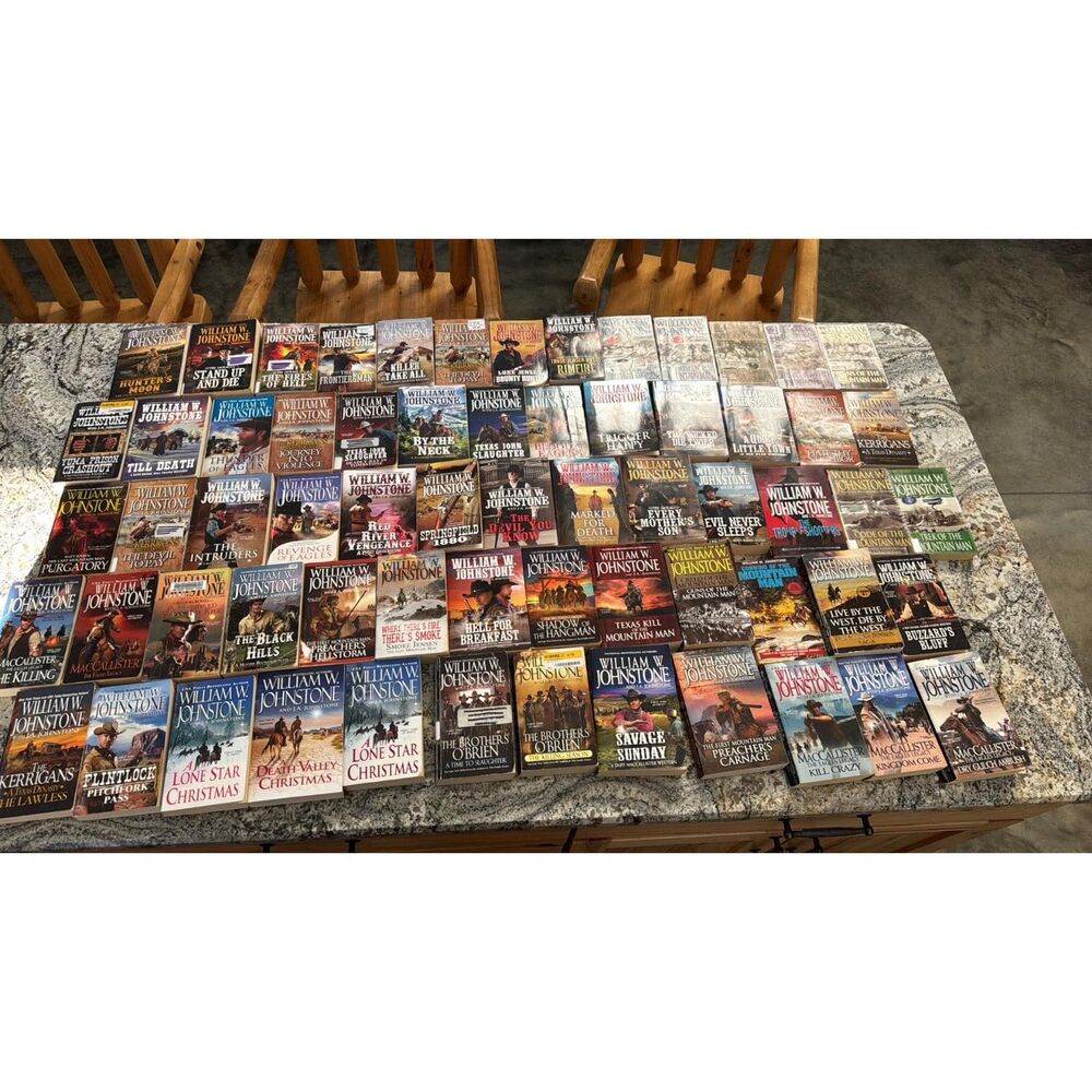 Lot of 64 Western Books William W. Johnson